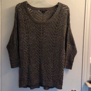 Ladies Grey and Silver Sparkle Sweater